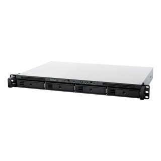 NAS Synology RS422+; 1U RACK; 4x (3.5" SATA HDD/2.5" SATA SSD); AMD Ryzen R1600; 2 GB DDR4 ECC, 2x 1GbE RJ-45