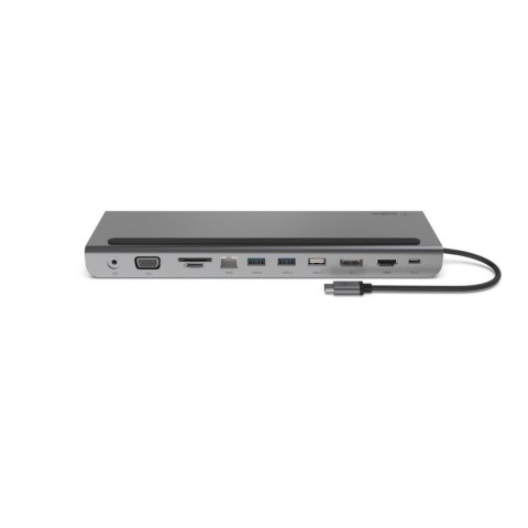 Hub Belkin Connect USB-C 11-in-1 Multiport Dock 1x4k HDMI/1xDisplayPort/1xVGA/3xUSB-A/1xUSB-C PD/1xRJ45 Gigabit/1xSD Card reader