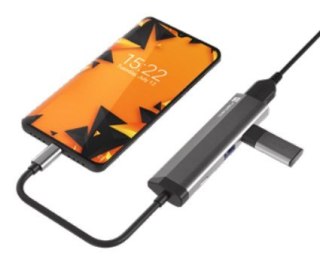 NATEC MULTIPORT FOWLER SLIM USB-C->HUB USB 3.0 X2, HDMI 4K, USB-C PD NMP-1984