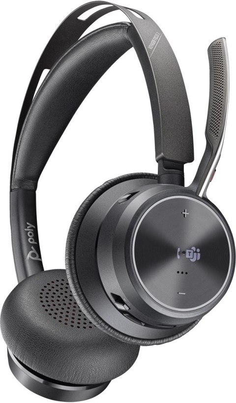 Zestaw słuchawkowy Bluetooth HP Poly Voyager Focus 2 MS Teams Certified with charge stand Headset USB-A 77Y87AA