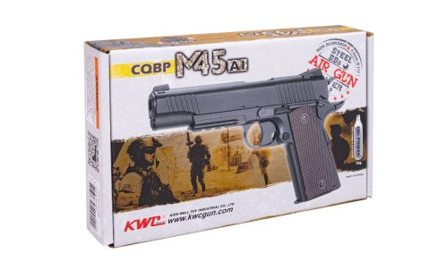 Pistolet wiatrówka RANGER 1911 M45A1 CQBP k.4,5BBs 21-strz. METAL SLIDE KWC