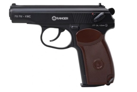 Wiatrówka pistolet RANGER PM FM KWC kal. 4,5 BBs 18 strz. FULL METAL CO2 (AAKCMD441AZB)