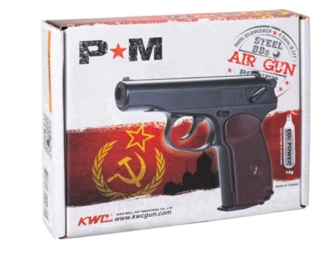 Wiatrówka pistolet RANGER PM FM KWC kal. 4,5 BBs 18 strz. FULL METAL CO2 (AAKCMD441AZB)