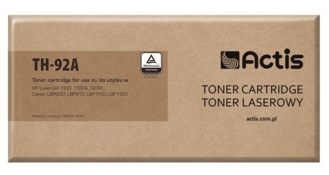 Actis TH-92A Toner (zamiennik HP 92A C4092A, Canon EP-22; Standard; 2500 stron; czarny)