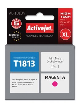 Activejet AE-1813N Tusz (zamiennik Epson 18XL T1813; Supreme; 15 ml; czerwony)