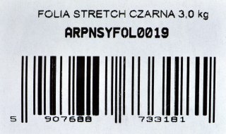 FOLIA STRETCH CZARNA 3 KG