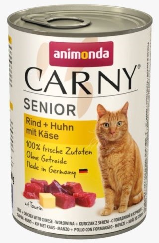 ANIMONDA Carny Senior wołowina, kurczak z serem - mokra karma dla kota - 400g