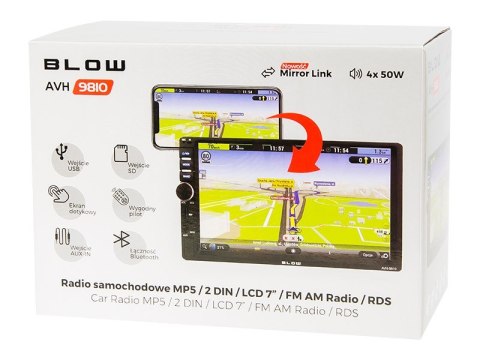 BLOW RADIO AVH-9810 2DIN 7" (WYPRZEDAŻ)