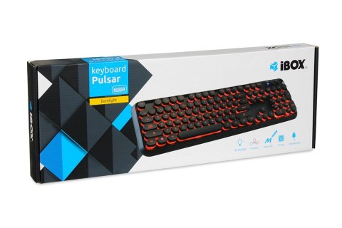 Klawiatura IBOX PULSAR IKS620 (USB 2.0; (US); kolor czarny)