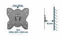 GEMBIRD UCHWYT ŚCIENNY LCD 23"-42" VESA MAX 200 X 200MM, DO 25KG