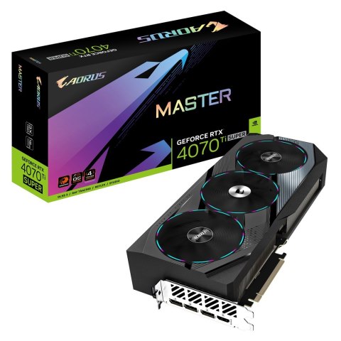 Karta graficzna Gigabyte AORUS GeForce RTX 4070 Ti SUPER MASTER 16GB GDDR6X