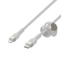 BELKIN KABEL USB C - LTG OPLOT SILICONE 3M BIAŁY