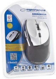 Mysz Esperanza Andromeda EM123S (optyczna; 2400 DPI; kolor srebrny)