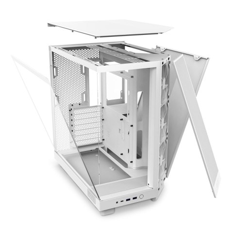 NZXT OBUDOWA KOMPUTEROWA NZXT OBUDOWA H6 FLOW MIDI TOWER Z OKNEM BIAŁA