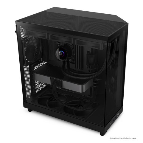 NZXT OBUDOWA KOMPUTEROWA NZXT OBUDOWA H6 FLOW MIDI TOWER Z OKNEM CZARNA