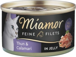 MIAMOR Feine Filets - filety mięsne smak: tuńczyk z kalmarem puszka 100g