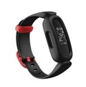 Fitbit Ace 3 Fitness Tracker, OLED, Ekran dotykowy, Wodoodporny, Bluetooth, Czarny/Racer Red