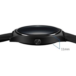 Smartwatch inteligentny zegarek RS100 NanoRS bluetooth krokomierz monitor snu pomiar tętna czarny