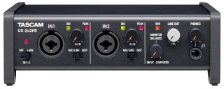 Tascam US-2x2HR - Interfejs USB audio/MIDI wysokiej rozdzielczości (2 wejścia, 2 wyjścia)