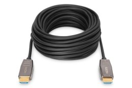 Kabel połączeniowy hybrydowy HDMI 2.1 Ultra High Speed 8K60Hz UHD HDMI A/HDMI A M/M czarny 15m