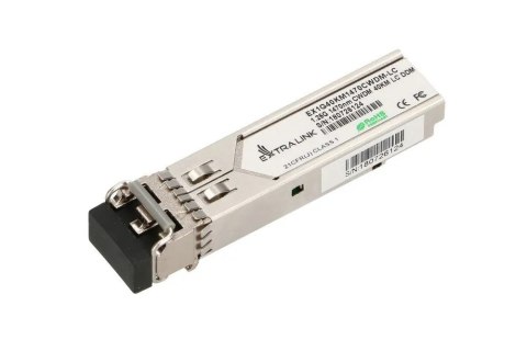 Extralink SFP 1.25G | Moduł SFP CWDM | 1,25Gbps, 1470nm, single mode, 40km, LC, DOM