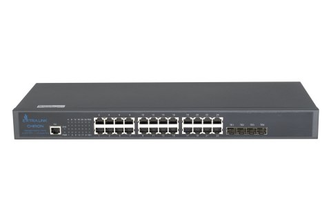 Extralink Chiron Managed L3 Switch 24xRJ45 GbE, 4x SFP+, Rack 19"