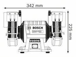 BOSCH SZLIFIERKA STOŁOWA 350W 150mm GBG 35-15