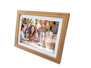 Ramka na zdjęcia Denver z FRAMEO FHD 15.6" 8GB light wood