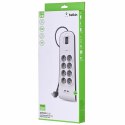 Listwa zasilająca Belkin Power Surge 8-PORT + 2xUSB-A,18W 900J Grey/White