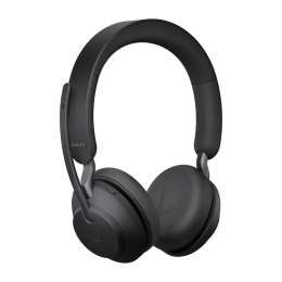 Jabra Evolve2 65, MS Stereo Zestaw słuchawkowy Bezprzewodowy Opaska na głowę Biuro/centrum telefoniczne USB Type-C Bluetooth Cza