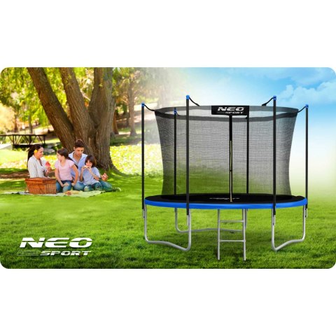 Trampolina ogrodowa 10ft/312cm z siatką wewnętrzną i drabinką Neo-Sport