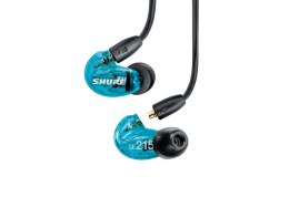 Shure SE215DYBL+UNI-EFS - Słuchawki douszne AONIC215 z pojedynczym przetwornikiem i kablem 3.5mm (niebieskie)