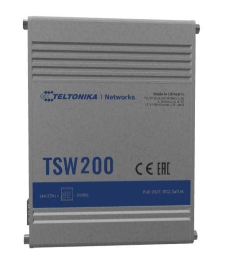 Teltonika TSW200 | Switch PoE+ | 8x RJ45 1000Mb/s PoE+, 2x SFP, 240W