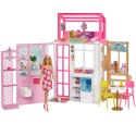 Barbie Kompaktowy domek + Lalka HCD48