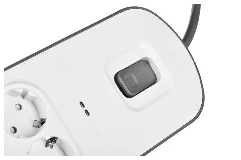 Listwa zasilająca Belkin Power Surge 8-PORT + 2xUSB-A 2.4A 900J 2m Grey/White Schuko