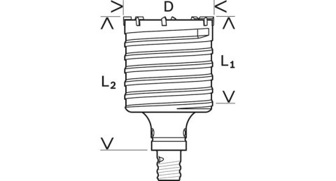 Koronka wiertnicza SDS-max D-68 Bosch F00Y145194