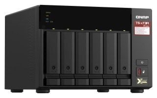 Qnap TS-673A-8G, Tower, 6 x 2.5"/3.5" SATA, AMD Ryzen V1500B 4C/8T, 8GB DDR4 (Max. 64GB), 2 x 2.5GbE, optional 10GbE, Single PSU