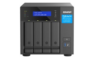 Qnap TVS-h474-PT-8G, Tower, 4 x 2.5"/3.5" SATA , Intel Pentium Gold G7400 2C/4T, 8GB (1x 8GB) DDR4 SODIMM (Max. 128GB), 2 x 2.5G