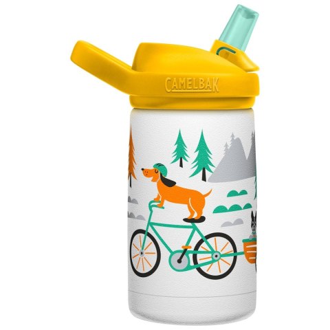 Butelka termiczna dla dzieci CamelBak eddy+ Kids SST Vacuum Insulated 350ml, Biking Dogs