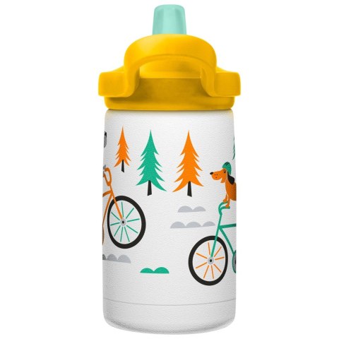 Butelka termiczna dla dzieci CamelBak eddy+ Kids SST Vacuum Insulated 350ml, Biking Dogs