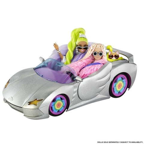 Barbie Extra Kabriolet gwiazd + akcesoria HDJ47