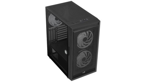 Obudowa AEROCOOL PGS GRAPHITE-G-BK-v2 FRGB czarna (WYPRZEDAŻ)