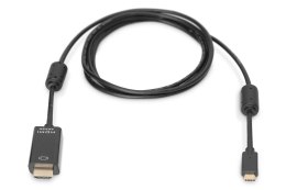 Kabel USB C/HDMI M/M czarny 5m USB 3.1 SuperSpeed+ 4K 60Hz