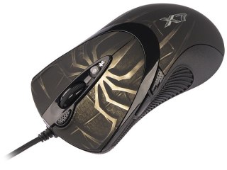 Mysz komputerowa A4 TECH Evo XGame Laser Oscar X747 Brown Fire A4TMYS29980 (laserowa; 3600 DPI; kolor brązowy)