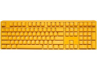 Ducky One 3 Yellow Gaming Tastatur, RGB LED - MX-Silent-Red (US)