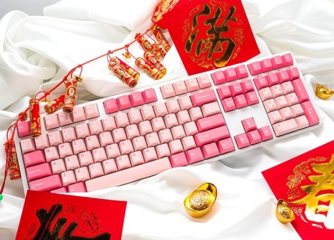 Ducky One 3 Gossamer Pink Gaming Tastatur - MX-Silent-Red (US)