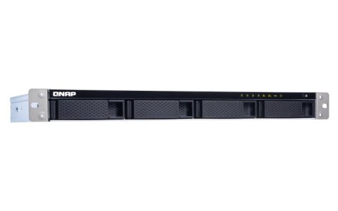 Qnap TS-431XeU-2G, 1U, 4 x 2.5"/3.5" SATA , Annapurna Labs Alpine AL-314 1.7GHz, 2GB DDR3 SODIMM (Max. 8GB), 1 x 10GbE SFP+  2 x