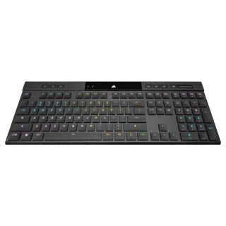 Corsair K100 RGB AIR Bezprzewodowa ultracienka mechaniczna klawiatura do gier, Cherry ULP Tactile - czarna, Wielka Brytania