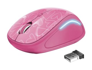 Mysz TRUST Yvi FX Wireless LED illumination Pink