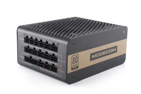 Zasilacz MODECOM Volcano ZAS-MC90-SM-750-ATX-VOLCANO-GOLD (750 W; Aktywne)